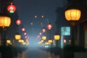 科幻短片《星轨拾荒者》横版封面，废弃卫星与漂浮碎片